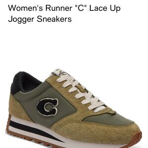Converse Women's Green and Tan Lace Up Sneakers